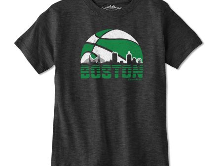 Boston Basketball Skyline Youth T-Shirt Discount