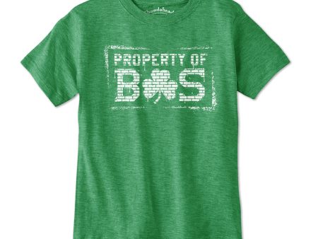 Property of BOS Shamrock Graffiti Youth T-Shirt on Sale