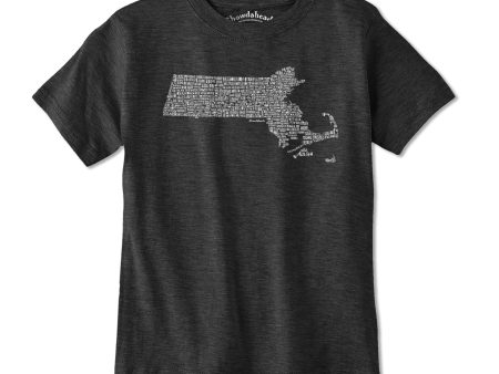 Massachusetts Cities & Towns Youth T-Shirt Online Hot Sale