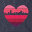 Boston Heart Retro Skyline Hoodie Fashion