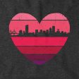 Boston Heart Retro Skyline Hoodie Fashion