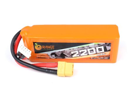 14.8V 2200mAh 4S 40C Lithium Polymer Battery Pack (Brand Orange) Fashion