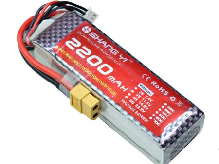 11.1V 2200mAh 3S 35C Lipo Battery With XT60 Plug (SHANG YI). on Sale