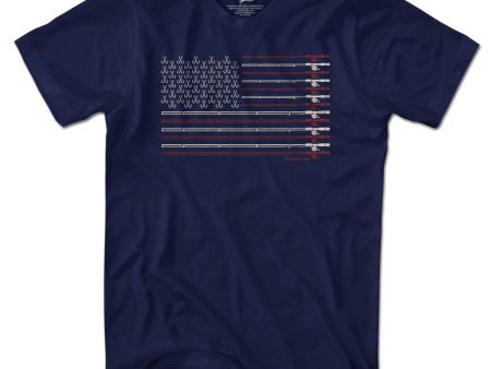 USA Fishing Flag T-Shirt Discount