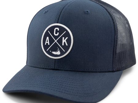 Nantucket ACK Emblem Classic Snapback Trucker on Sale