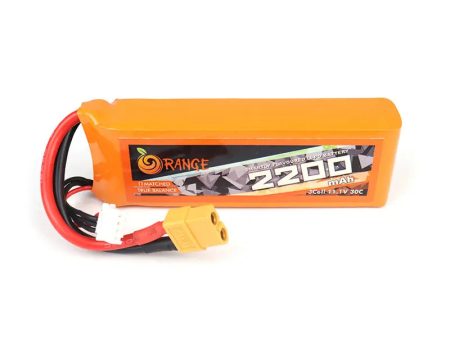 11.1V 2200mAh 3S 40C Lipo Battery With XT60 Plug (Brand Orange). For Discount