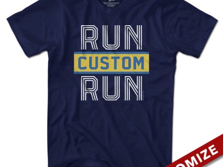 Run Custom Name Run Marathon T-Shirt For Cheap