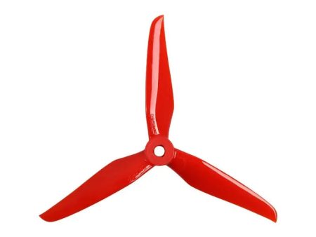 Foxeer DalProp Cyclone Triblade T5139.5 Propeller 2 Pair CW+CCW- Nostalgic Red on Sale