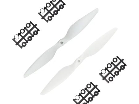 1045 Glass Fiber Nylon White  Propellers 1CW+1CCW - (1pair). For Sale