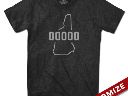 Custom New Hampshire Zip Code T-Shirt For Sale