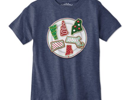 New England Christmas Cookies Youth T-Shirt Online now