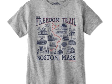 Boston Freedom Trail Sites Youth T-Shirt Online now