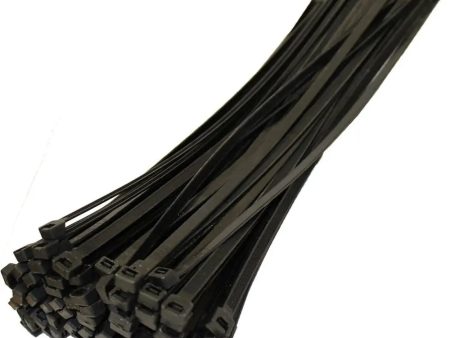 Self Locking Adjustable Nylon Cable Ties | Zip Ties (black) 100pcs – 150mm. on Sale