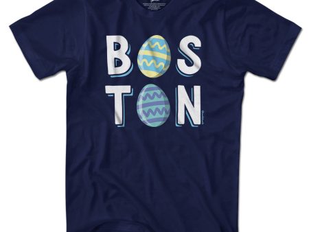 Boston Stacked Easter Eggs T-Shirt Cheap