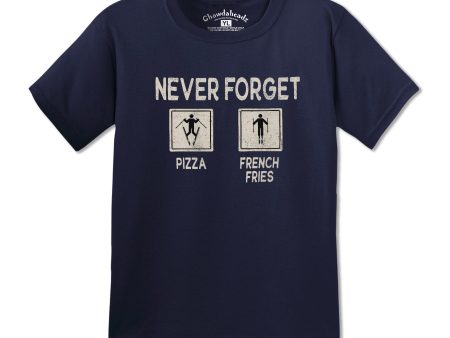 Never Forget Pizza & French Fries Youth T-Shirt Supply