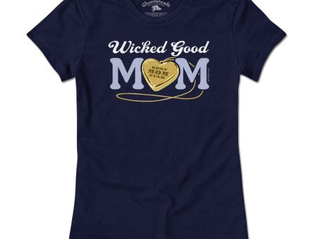 Wicked Good Mom Heart Pendant T-Shirt Online Sale