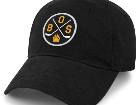 BOS Hockey Emblem Dad Hat For Cheap