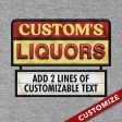 Custom Name s Liquors Sign T-Shirt Discount