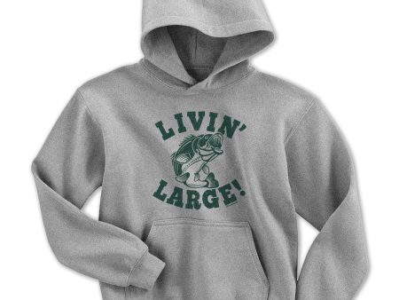 Livin  Large Bass Youth T-Shirt Online Hot Sale