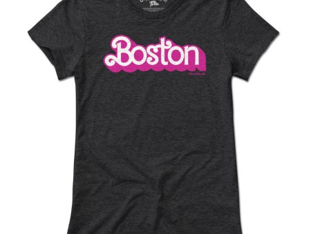 Boston Pink Logo T-Shirt Sale