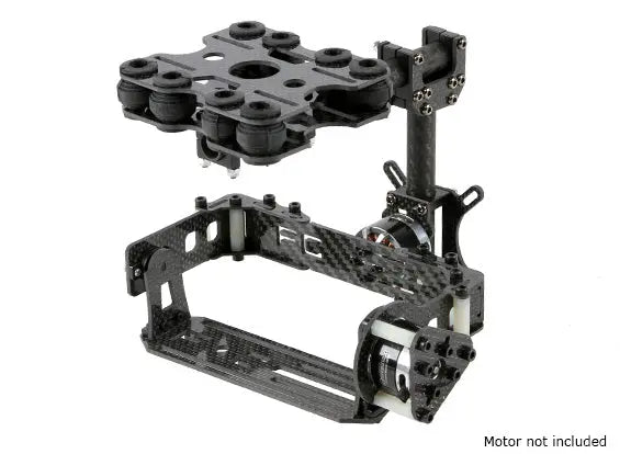 Shock Absorbing 2 Axis Brushless Gimbal Kit for Card Type Cameras – Carbon Fiber Version on Sale