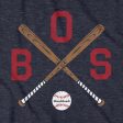 BOS Cross Bats T-Shirt Hot on Sale