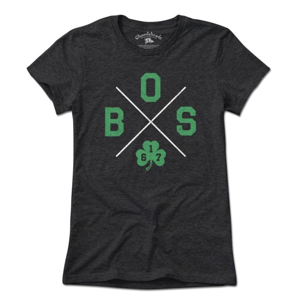 BOS Shamrock Crossed Out T-Shirt For Discount