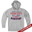  I Might Live In (FILL IN) But I Keep My Sox In Boston Hoodie Hot on Sale