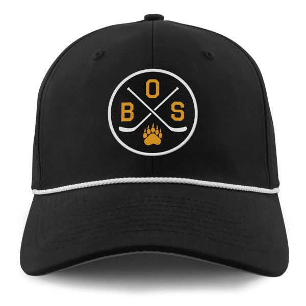 BOS Hockey Emblem Rope Performance Hat For Sale