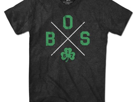 BOS Shamrock Crossed Out T-Shirt For Discount