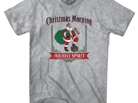 Christmas Morning Holiday Spirit Label T-Shirt For Sale