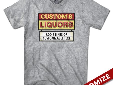 Custom Name s Liquors Sign T-Shirt Discount