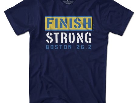 Finish Strong Boston 26.2 T-Shirt Sale