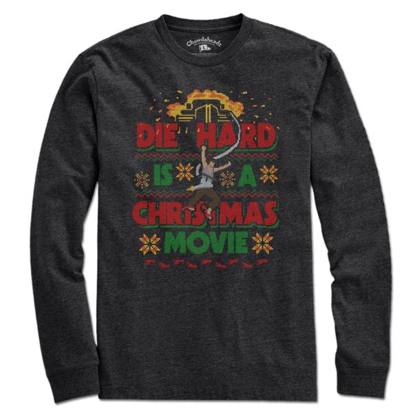 Die Hard Is A Christmas Movie Ugly Sweater T-Shirt Online Hot Sale