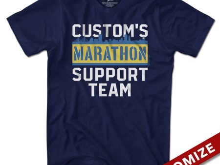 Custom Name s Marathon Support Team T-Shirt For Discount