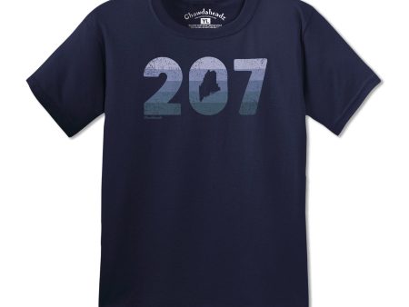 Maine Retro 207 Youth T-Shirt For Cheap