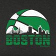 Boston Basketball Skyline Youth T-Shirt Discount