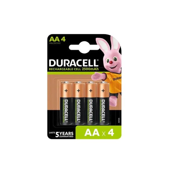 Duracell Rechargeable Batteries AA 2500mAh (Pack of 4). For Discount