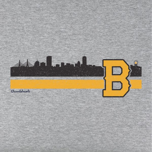 Boston B Black & Gold Sideline Youth T-Shirt Hot on Sale