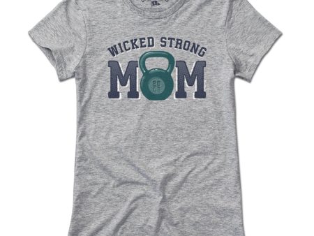 Wicked Strong Mom Kettlebell T-Shirt For Cheap