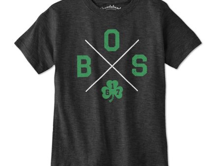 BOS Shamrock Crossed Out Youth T-Shirt on Sale