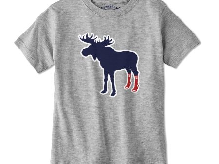 Socks On Moose Youth T-Shirt Cheap