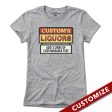 Custom Name s Liquors Sign T-Shirt Discount