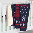 Boston Lobstah Ugly Holiday Sweater Sherpa Fleece Blanket Online now