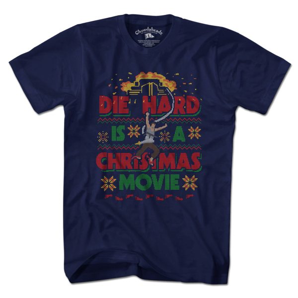 Die Hard Is A Christmas Movie Ugly Sweater T-Shirt Online Hot Sale