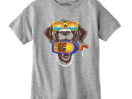 Beach Dog Youth T-Shirt For Cheap