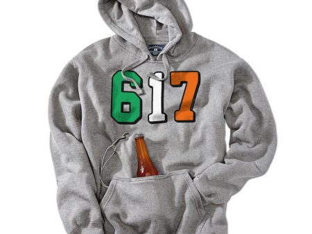 Boston 617 Irish Flag Tailgater Hoodie Online Hot Sale