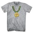 Boston Basketball Champions Shamrock Chain T-Shirt Fashion