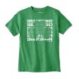 Boston Basketball Championship Dates Shamrock Youth T-Shirt Supply