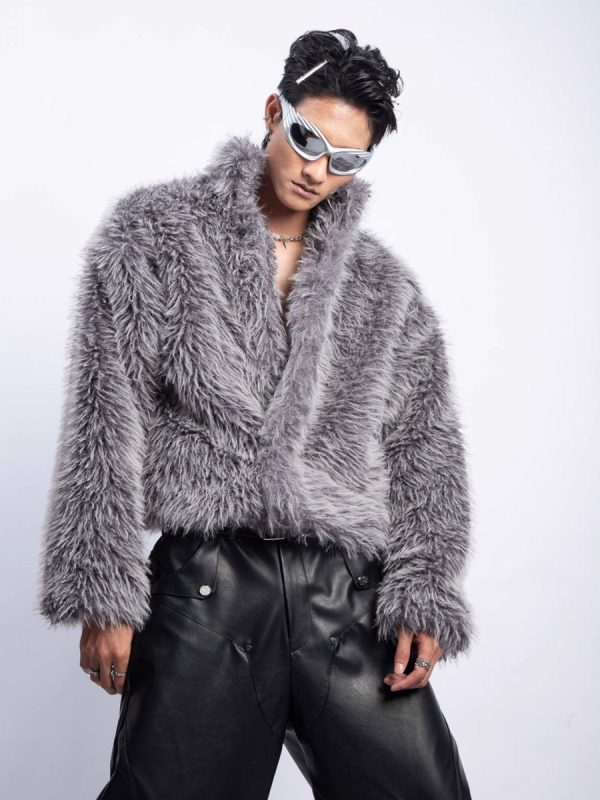 【PLAN1ONE】fur jacket  na1670 Online Sale